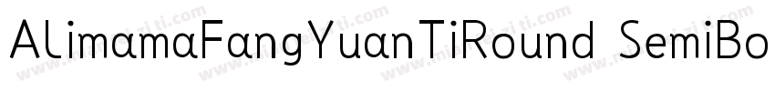 AlimamaFangYuanTiRound SemiBold字体转换